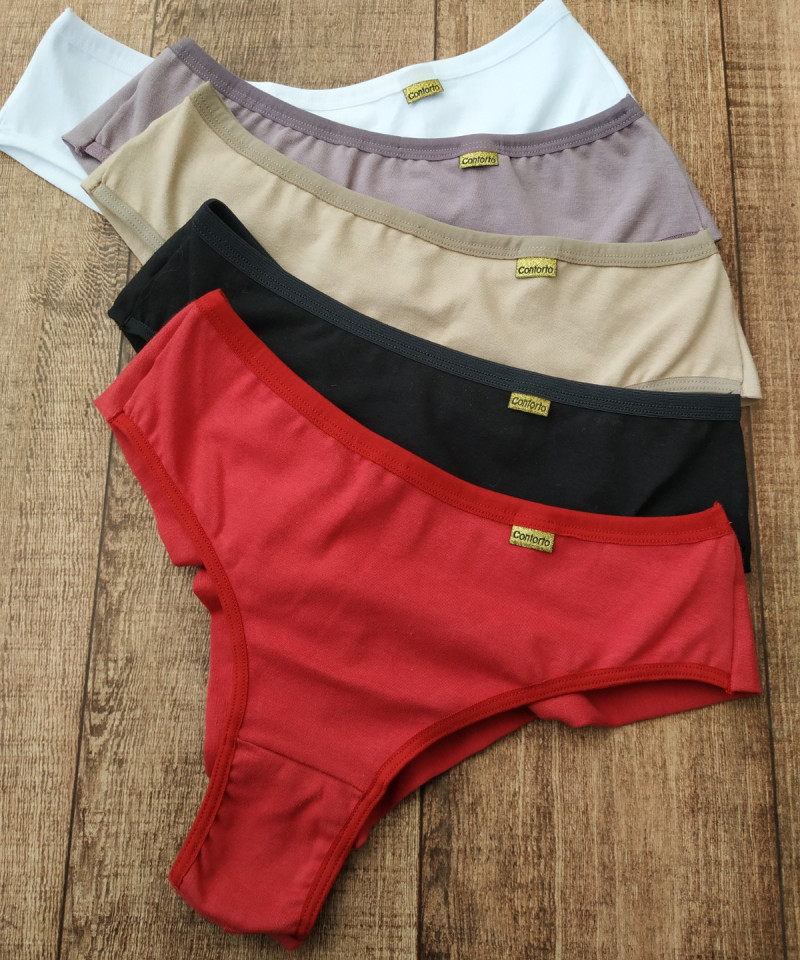 Calcinha Algodao Fio Duplo Estela cores 2