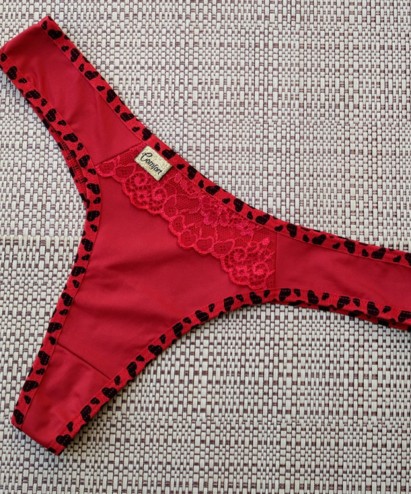 Calcinha Fio Coração - Rubi, M