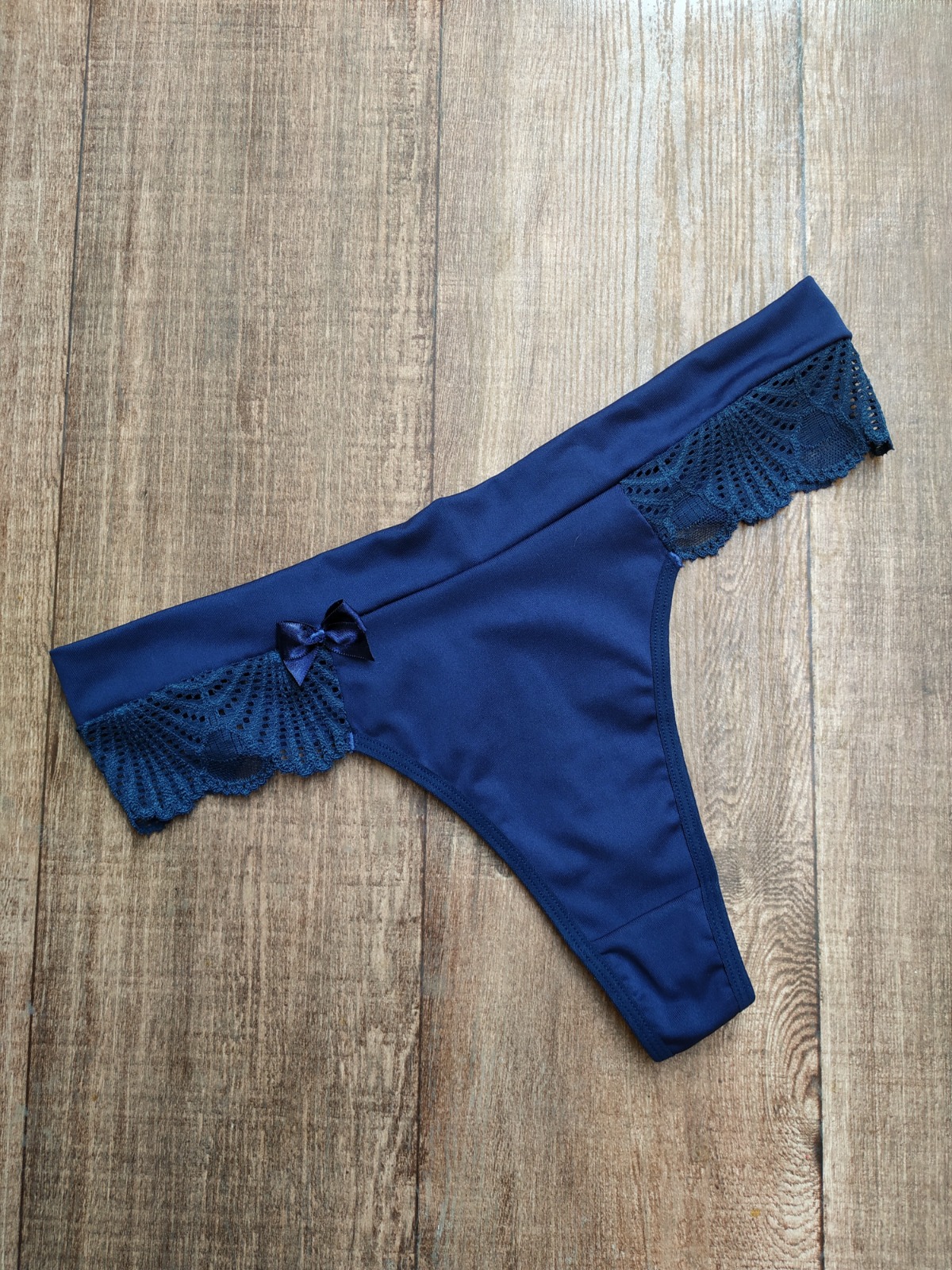 Calcinha Fio Duplo Plus Size - Vania - Marinho, 48