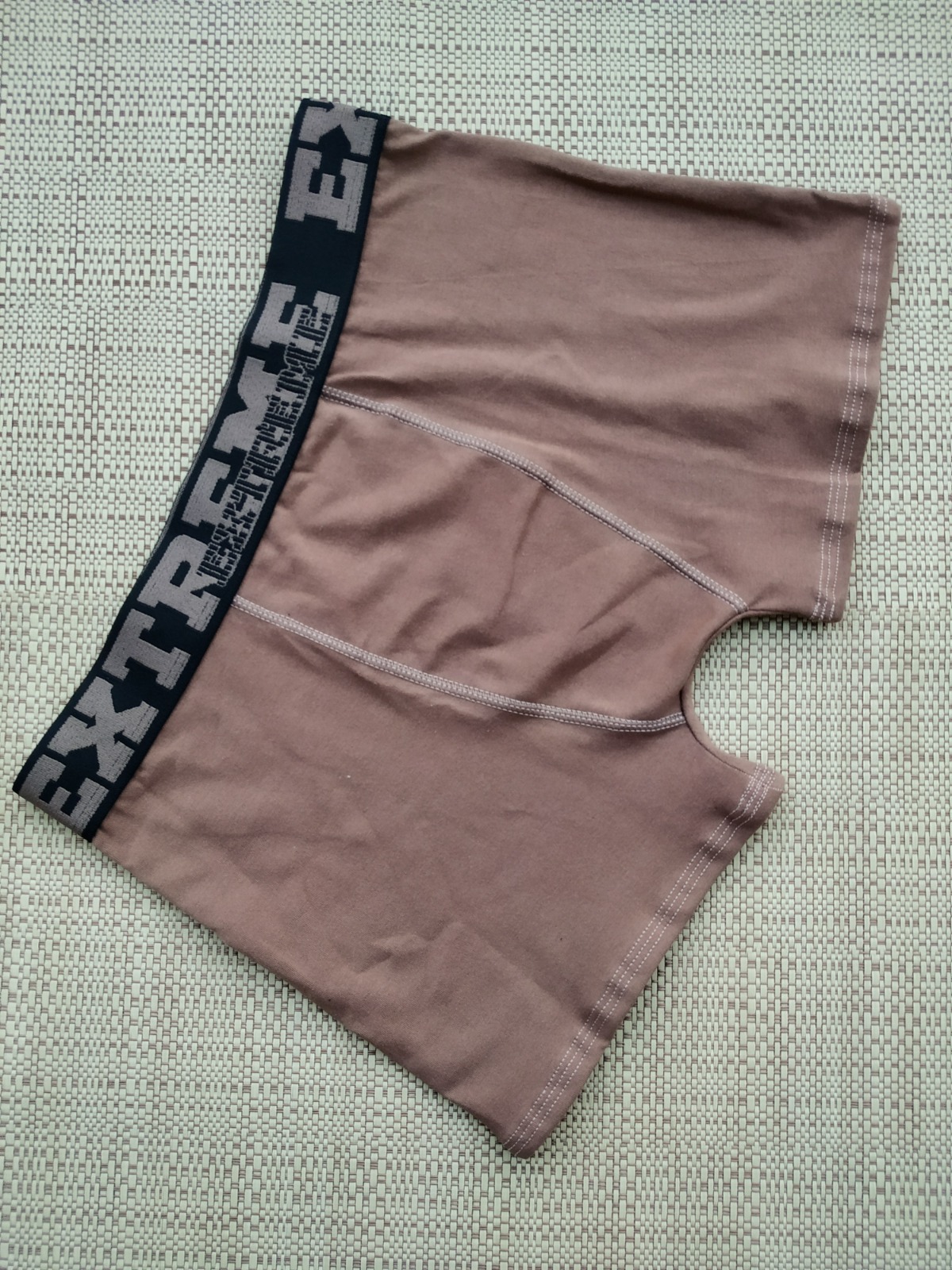 Cueca Boxer Algodão - Castanho, P