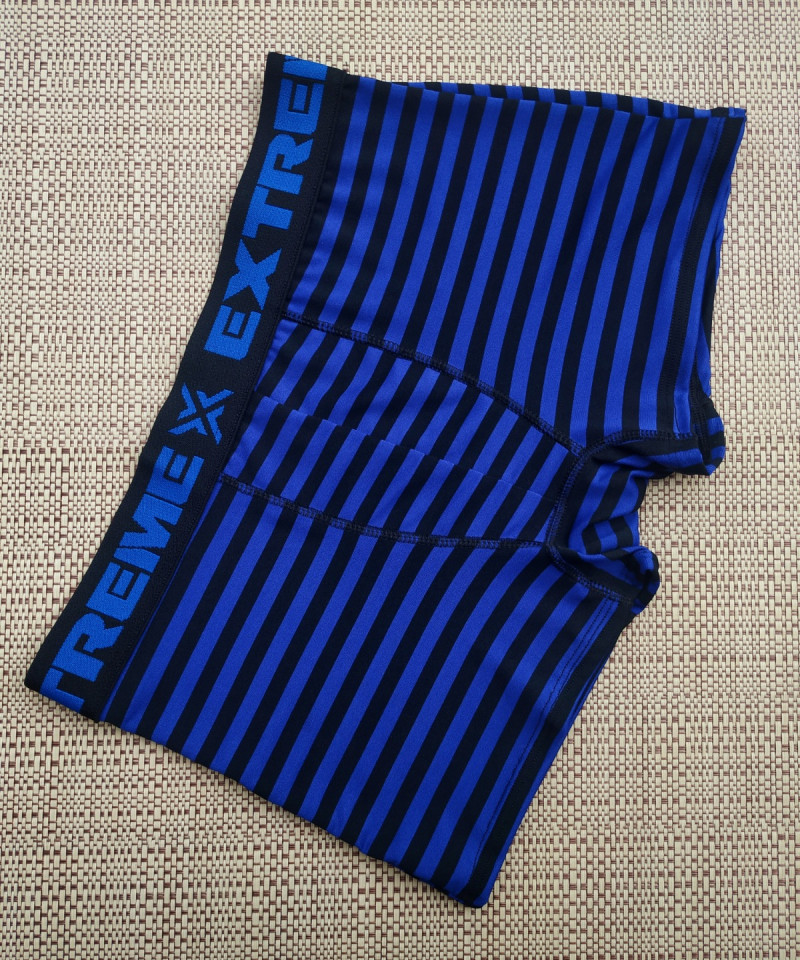 Cueca Boxer Listrada Confort azul