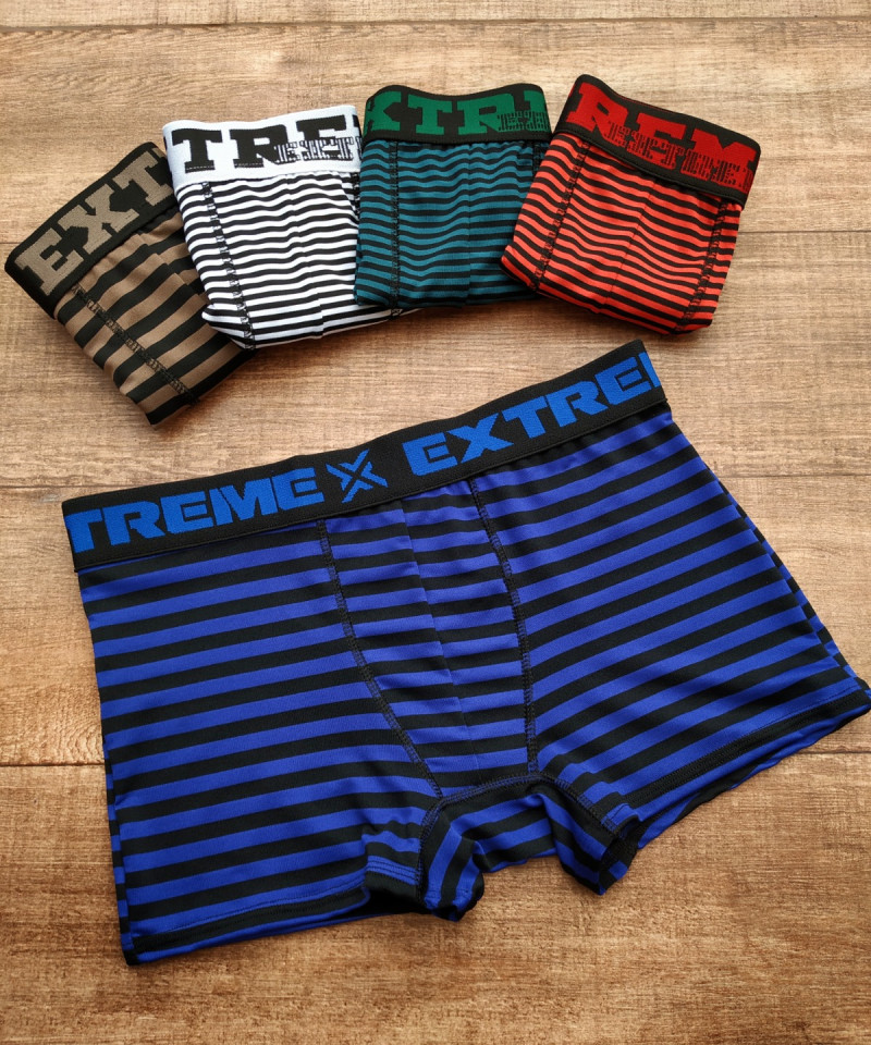 Cueca Boxer Listrada Confort