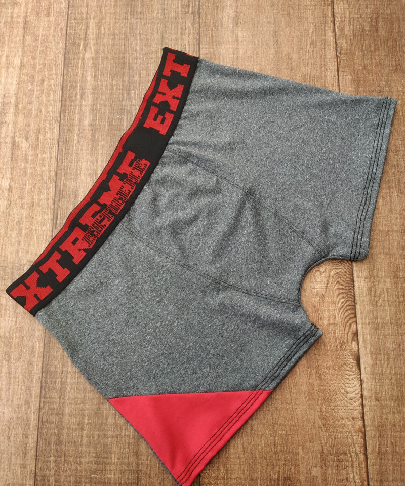 Cueca Boxer Mescla rubi