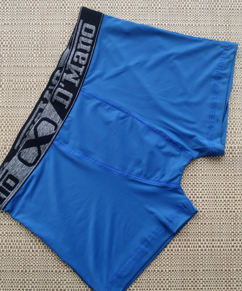 Cueca Boxer Microfibra Poliamida azul