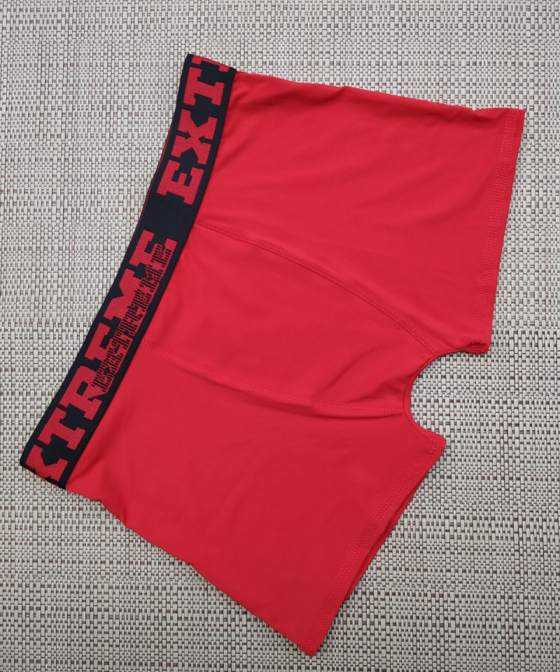 Cueca Boxer Microfibra Poliamida vermelho