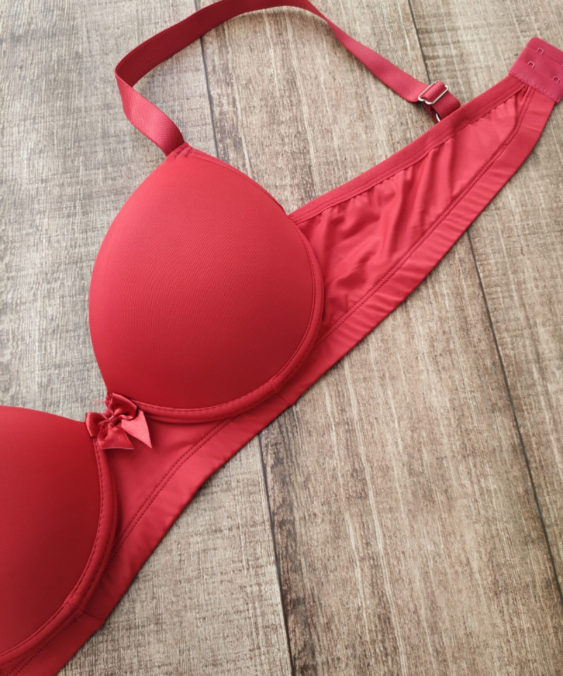 Sutia Microfibra Reforcado PLUS SIZE rubi detalhe