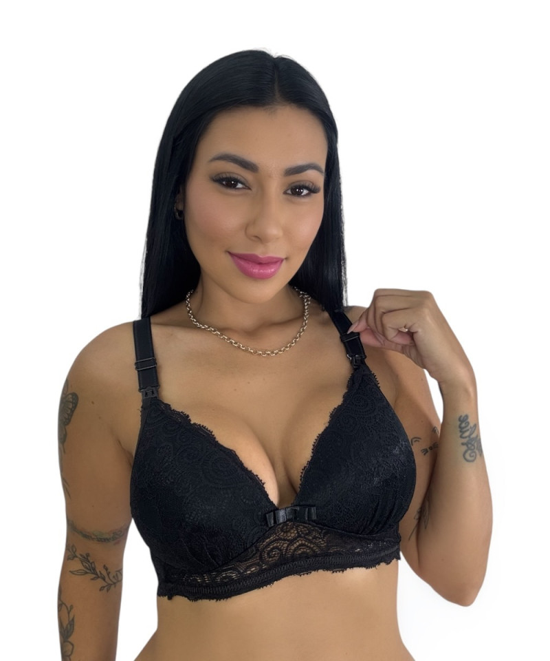 Sutia de amamentacao renda com bojo Marilia cores 2