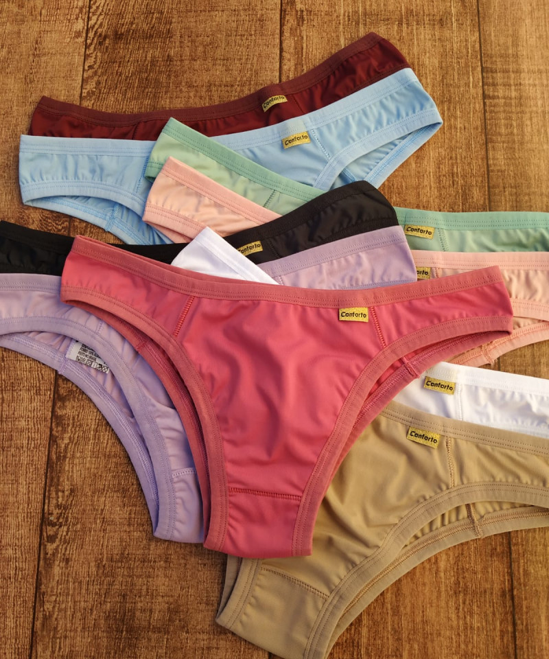 Calcinha Geisa cores baguncadas