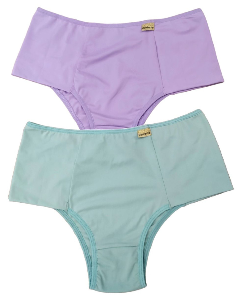 KIT 10 Calcinha Microfibra de Poliamida Tangão Lateral Dupla