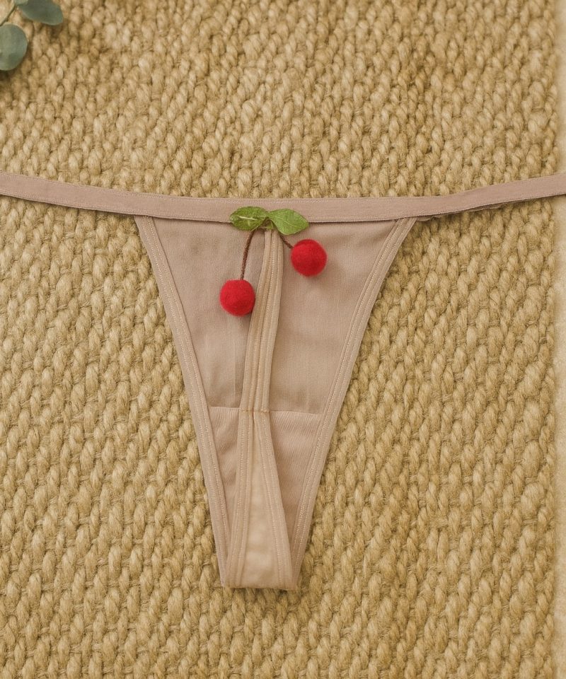 Calcinha Cereja - Chocolate, M