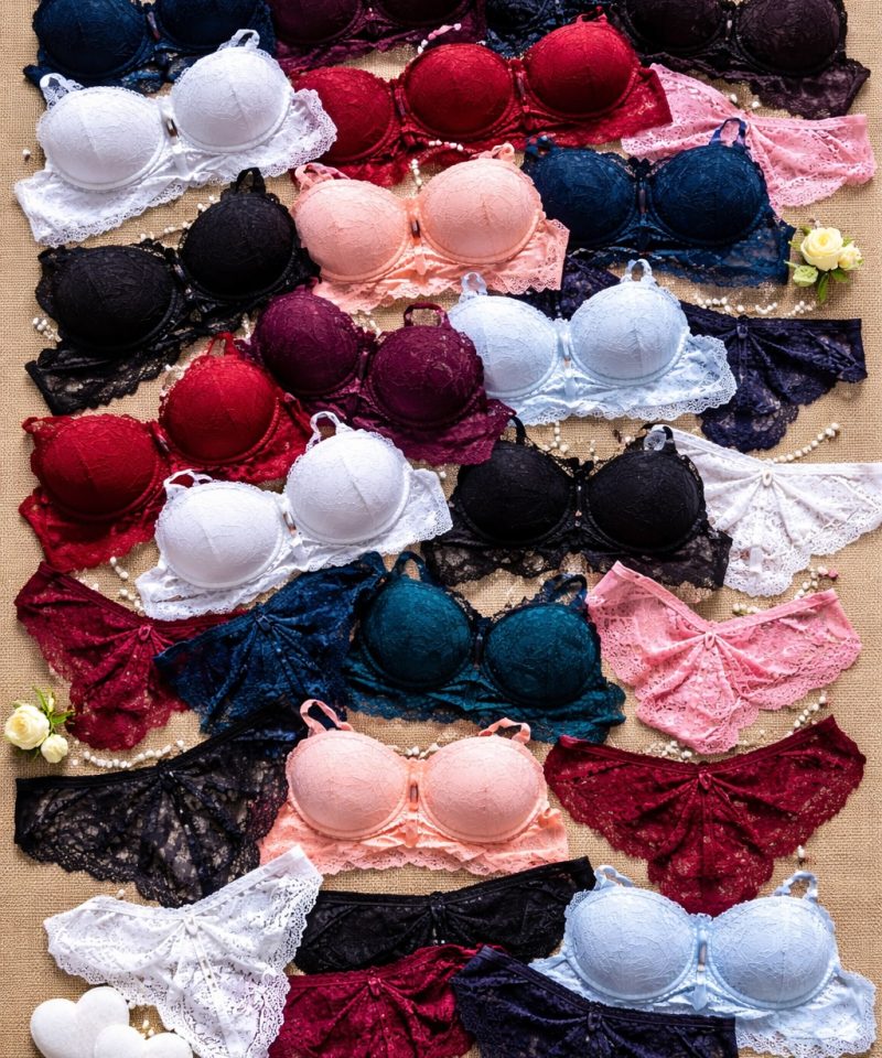 Kit com 10 Conjuntos de Lingerie com BOJO Variados – Queima de Estoque